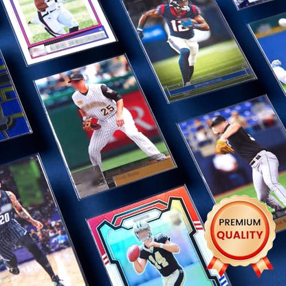 1200ct Clear Card Sleeves for Trading Cards, Baseball Sports Soft Sleeves, Ultra Soft Plastic Card Protector Sleeve for Football, MTG, PKM, Game, Standard Cards - size: 1200 PCS