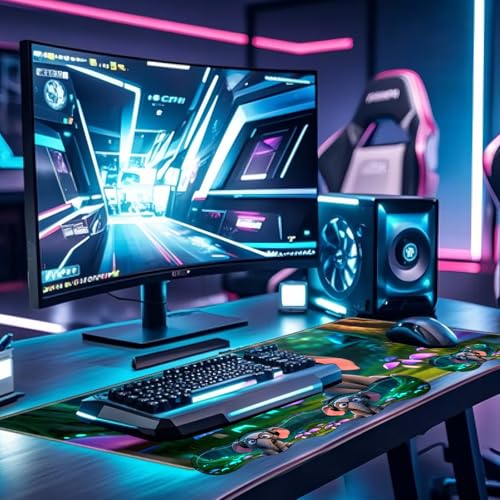 Large Gaming Mouse Pad Set with Wrist Support – 31.5" x 11.8" 4-in-1 XXL Mousepad with Keyboard Wrist Rest, Mouse Wrist Rest & Coaster – Ergonomic Desk Mat for Office, Home – Cute Baby Elephant - color: Cute Baby Elephant