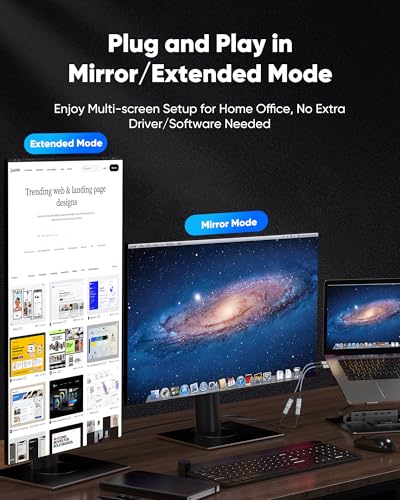 Highwings 4K DisplayPort to HDMI Adapter, Unidirectional DP 1.2 to HDMI 1.4 | Uni-Directional DP 1.2 Computer to HDMI 2.0 Screen, Display Port to HDMI Adapter Male to Female for Dell HP AMD, Passive - color: Grey, style: 4K 30Hz-1 Pack
