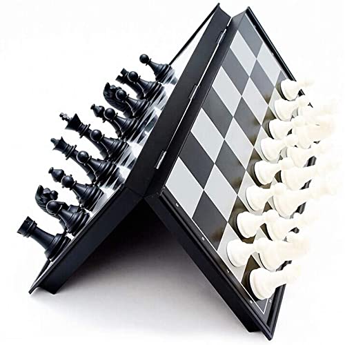 Magnetic Travel Chess Set with Folding Chess Board Educational Toys for Kids and Adults (12.6") - size: 12.6"