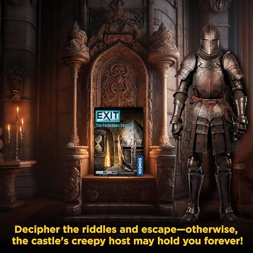 Exit: The Forbidden Castle | Exit: The Game - A Kosmos Game | Family-Friendly, Card-Based At-Home Escape Room Experience for 1 to 4 Players, Ages 12+