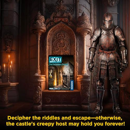 Exit: The Forbidden Castle | Exit: The Game - A Kosmos Game | Family-Friendly, Card-Based At-Home Escape Room Experience for 1 to 4 Players, Ages 12+