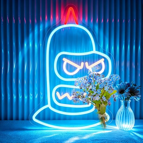Neon Sign, Neon Signs for Wall Decor - Dimmable LED Light Signs Home Decor for Bedroom, Man Cave, Gaming Room, Party, Club, Bar Decoration - Christmas Halloween Easter Gift - color: Angry
