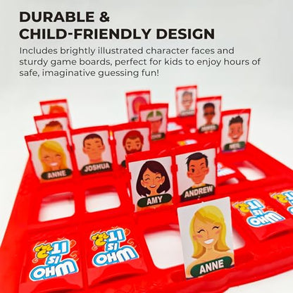 Guessing Game for Kids,Who is It Board Game for 2Players,Family Game - color: Character