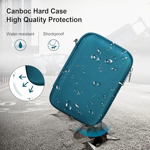 Canboc Carrying Case for Fujifilm X100V/ X100VI/ X100F/ X100S/ X-E5 Digital Camera, Zipper Mesh Pocket fit USB Cable, Blue (Case Only) - color: Blue