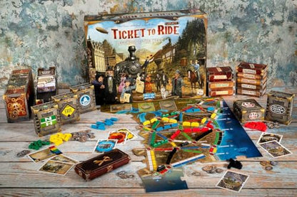 Asmodee Ticket to Ride Legacy: Legends of The West Board Game - The Ultimate Train Adventure! Strategy Game, Family Game for Kids & Adults, Ages 10+, 2-5 Players, 20-90 Min Playtime