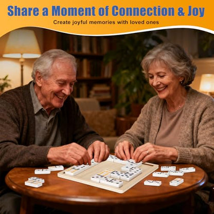 Match The Dots Dominos Memory Game for Seniors, Wooden Board Kit | Dementia activities, Memory Games & Cognitive Training, Elderly Therapy Products, Templates & Storage Bag