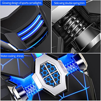 Gaming Mouse Wired Game Mice USB Silent Optical Mouse 3200DPI RGB Colorful Gradient Backlit 7 Buttons for Desktop Laptop Computer Gamer PC Windows Mac