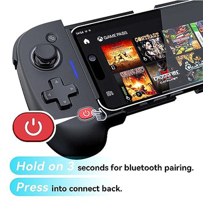 ShanWan Mobile Game Controller for Android with Upgrade Design PHONE CASE Support Phone Controller - PS Remote Play, Xbox Cloud, Steam Link, GeForce NOW, MFi Apple Arcade Games-Long Battery Life - size: For Android