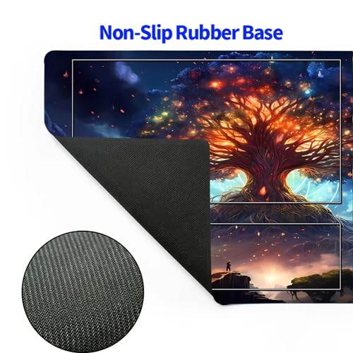 MTG Playmat, TCG Play Mat for OCG DND 24 x 14 inches Trading Card Inked Game Playmats with Storage Bag Smooth Rubber Surface Battle Game - color: Playmat 10