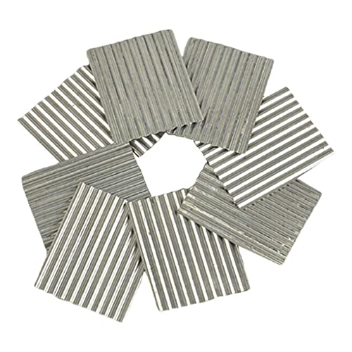 1:35 Scale Steel Shed Corrugated Tile Set, 8 Pcs Iron Miniature Roof Tiles for Diorama Building and Sand Table Layout