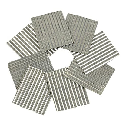 1:35 Scale Steel Shed Corrugated Tile Set, 8 Pcs Iron Miniature Roof Tiles for Diorama Building and Sand Table Layout