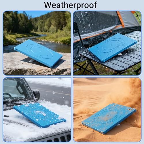 DAIERTEK Starlink Mini Protective Cover, Blue Silicone Case | Waterproof, Anti-Scratch, Fits Roof, Car, RV, Truck, Trailer - color: Blue