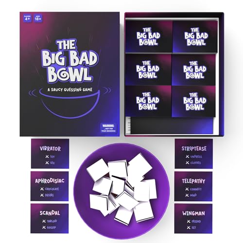 Gouda Games Big Bad Bowl – Ultimate 600 Cards Fun Party Game for Adults | Engaging Icebreakers, Hilarious Group Challenges, Guessing Game, Travel-Friendly, Gift for Game Night, Ages 18+