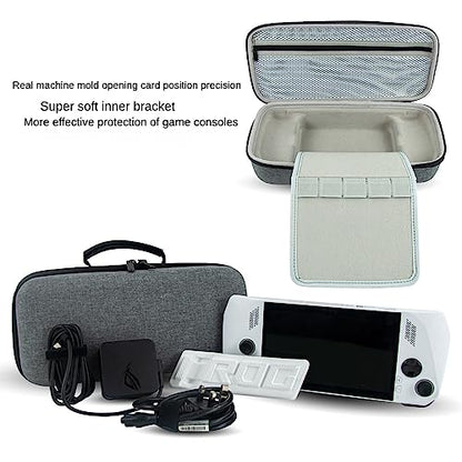 Voikoli Protective Eva Hard Shell Case Compatible with Asus Rog Alloy 7''2023/Asus Rog Ally X 2024,Shockproof,Stylish and Durable (Grey) - color: Grey