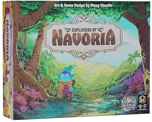 Explorers of Navoria Base Game - Adventure, Worker Placement, and Engine Building for 1 to 4 Players