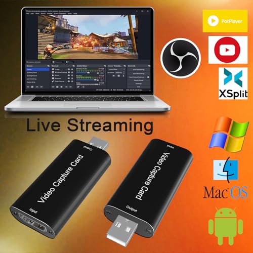 4K HDMI to USB 2.0 Video Capture Card for Switch PC | 4K Input 1080P Output Plug & Play Audio Capture Device for Low-Latency Live Streaming & Gaming - size: USB2.0 30Hz