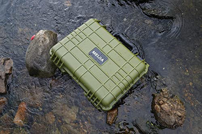 MEIJIA All Weather IP67 Waterproof Hard Camera Case,Hard Protective Case,Hard Case with Customizable Foam,Fit Use of Drones,Camera,Equipments,Pistols(Green,18.5 x14.06x6.93inches) - color: Green, size: 18.5 x14.06x6.93inches