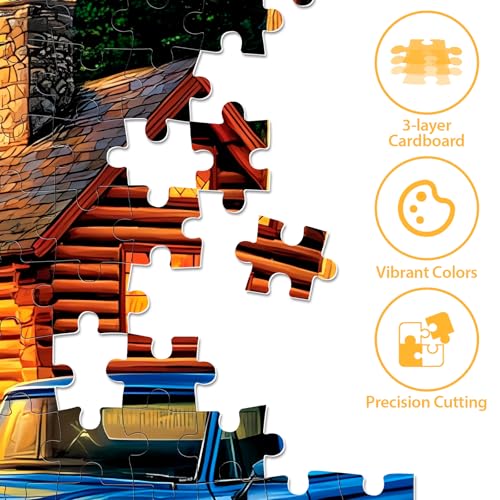 300 Piece Jigsaw Puzzle for Adults, Deer Forest Puzzles 300 Pieces for Adults Fit Together Perfectly, Challenging Puzzle for Friends Family Activity Game Nights- Finished Size 20.5×15 - style: Deer