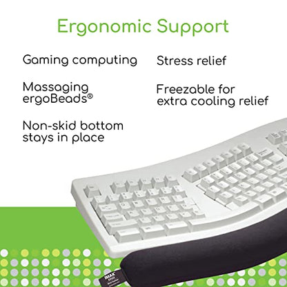 Brownmed - IMAK Ergo Wrist Cushion for Keyboard - Wrist Rest for Computer Keyboard - Comfortable Keyboard Wrist Pad - Ergonomic Wrist Support for Working, Gaming & More at Desk