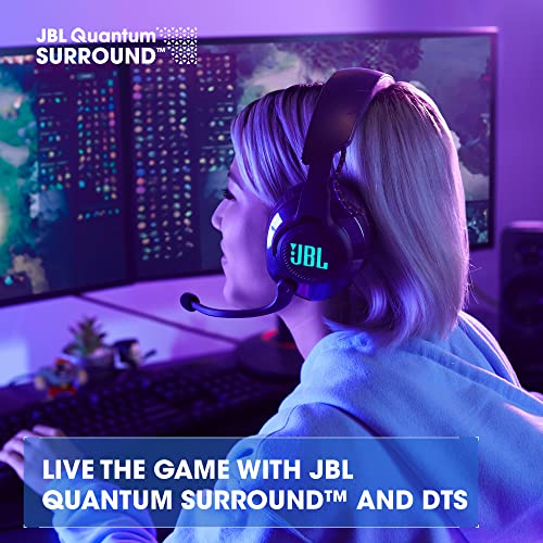 JBL Quantum 610 Wireless - Over-Ear Gaming Headset - Black | Live the game with JBL QuantumSURROUND and DTS, Be at the center of the game with JBL QuantumSOUND Signature - style: JBL Quantum 610 Wireless