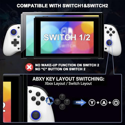 Megadream Mobile Gaming Controller for iPhone/Android/PC - iPad/Tablet (Up to 11in) - Cloud Game - NS-Switch|Swith 2 - Turn Your Phone into a Gaming Console - PS5/Xbox Remote Play Streaming, Call of Duty, Roblox, Turbo, White - color: White