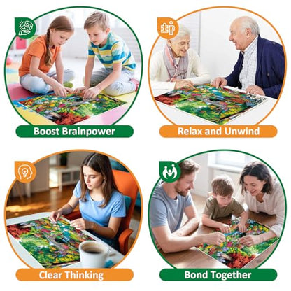 300 Piece Puzzle for Adults,Riverside Animal Puzzle for Kids Teen Adults,Spring Flower Landscape Jigsaw Puzzle 300 Piece,Interlock Perfectly Letter on Back,Family Activity Game Nights Gifts,20.5x15 in - color: White Swan