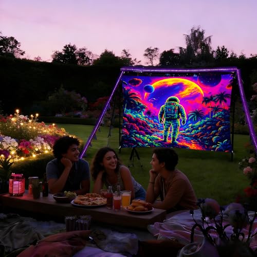 KKYEJLQYI Astronaut UV Reactive Tapestry, Black Light Neon Wall Tapestry, Luminous Space Tapestry, Bedroom, Living Room, Game Room Decoration Large Tapestry - color: Astronaut-3