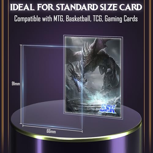 1200 Count Baseball Card Sleeves, Soft Trading Card Sleeve Fit ForMtg,TCG,CCG,Magic,Football,Sports,Photocard Sleeves - color: 1200 Pieces - Transparent