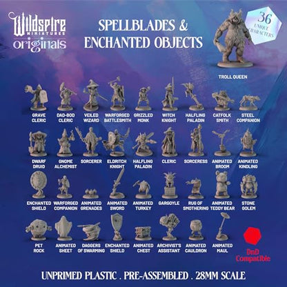 Wildspire Spellblades & Animated Objects Miniatures for DND, D&D Miniatures, Dungeons and Dragons Minis Figures