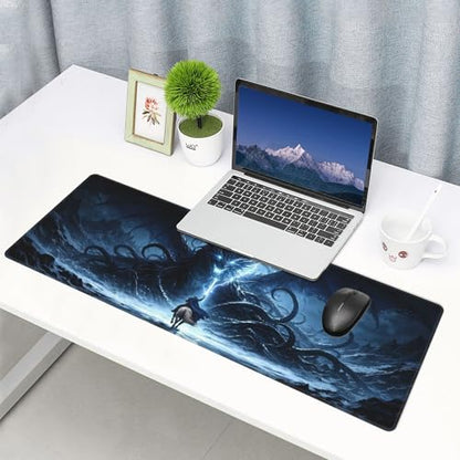 Dragon Gaming Mouse Pad Extended Large Mouse Mat 31.5 X 11.8 Inch Nonslip Rubber Base Long Desk Pad Stitched Edges Mousepad Mice Pad for Office Home Game - color: Dragon