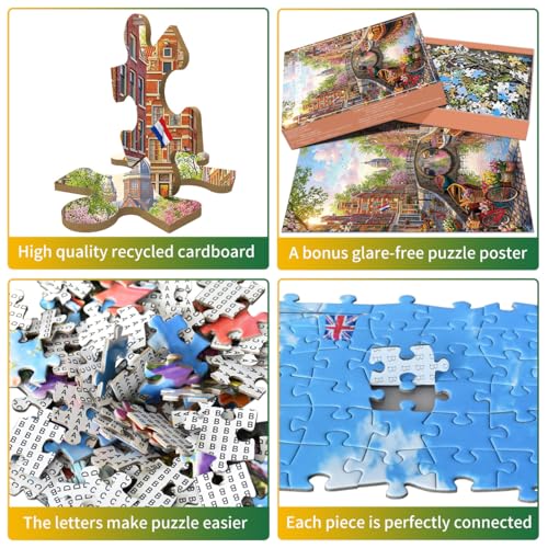 Jigsaw Puzzles for Adults 1000 Piece Puzzle for Adults 1000 Pieces Puzzle 1000 Pieces-Charming Amsterdam