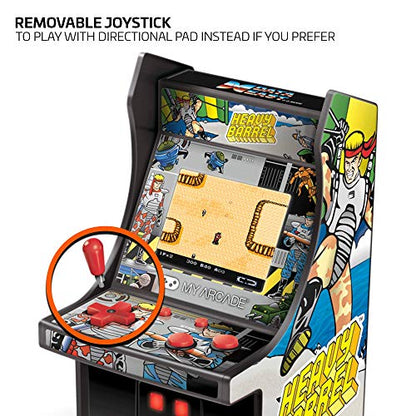 My Arcade Micro Player Mini Arcade Machine: Heavy Barrel Video Game, Fully Playable, 6.75 Inch Collectible, Color Display, Speaker, Volume Buttons, Headphone Jack - Electronic Games,DGUNL-3205 - style: Heavy Barrel