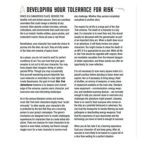 Modiphius Entertainment Ltd Star Trek Adventures: Player's Guide - Expansion to RPG Star Trek Adventures Core Rulebook, Hardcover - style: Player's Guide