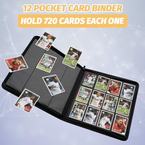 Trading Card Binder, Card Collection Binder Album Folder with 720 Side Loading Pockets, 12 Pocket Trading Card Album Folder for TGC,MTG, Baseball Cards, Yugioh - color: Green720