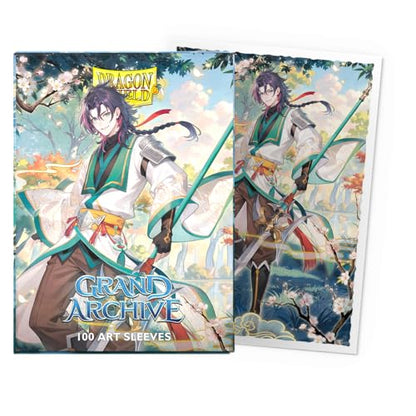 Dragon Shield | Grand Archive Matte Art Sleeves | 100 CT - Smooth & Tough Premium TCG Sleeves | Compatible with Pokemon, One Piece & Magic the Gathering | Jin, Fate Defiant - color: Jin
