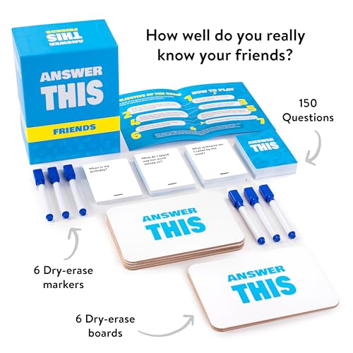 Answer This - Friends - How Well Do You Know Your Family & Friends? - Fun Party Card Game for Teens & Adults - Great Conversation Starter - color: Friends