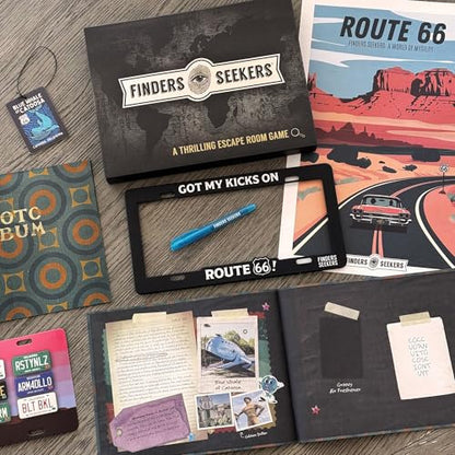 Mystery Game Route 66 Road to Riches Detective Puzzle Game | Immersive adventure, brain-teasing clues, iconic Route 66, perfect for family fun and mystery lovers' excitement!
