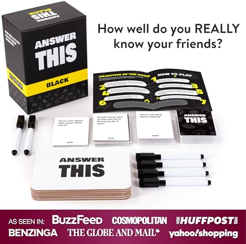Answer This - How Well Do You Know Your Close Friends? - Hilarious Party Card Game for Adults - Cool Conversation Cards for a Game Night - color: Really Close Friends