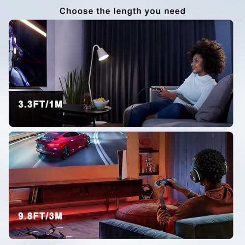 USB C Cable PS5 Controller Charger Cord for Xbox Series X/S,10ft Long PS5 Charging Cable for Sony PlayStation 5 Controller, USB A to USB C Cord for Nintendo Switch Pro Fast Data Wire PS5 Dual Sense