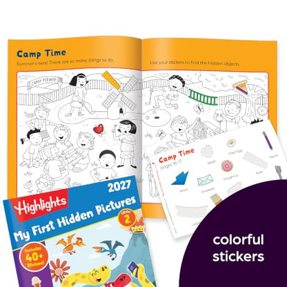 Highlights My First Hidden Pictures 2027 Special Edition Gift Set | Seek and Find Book Set for Little Ones with Simple Hidden Objects, Just Right Puzzles, Stickers and More for Kids Ages 3-6