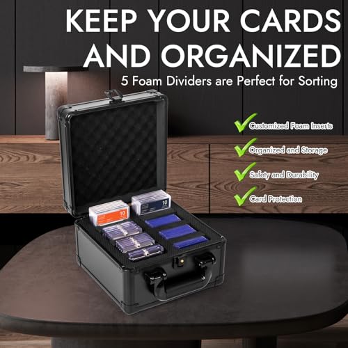 Top Loader Storage Box, Graded Card Storage Boxes, Trading Card Organizer Cases, PSA Card Case Slab Case Holder for Sports Cards, Holds 186+ Top Loaders - size: 2 Row