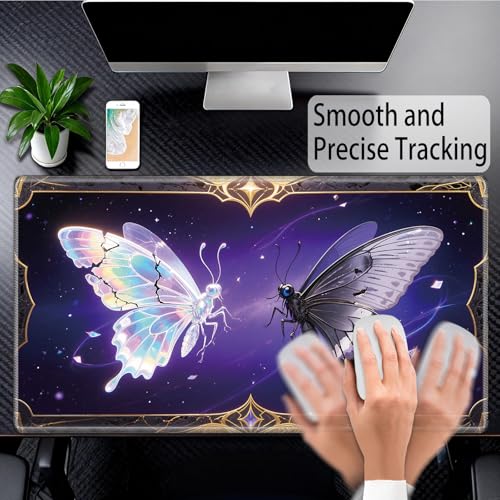 for MTG Playmat, for TCG Play Mat, 24 x 14 inches, Magic Game Card Mat Commander Playmat,Trading Card Inked Game Mat,Battle Game Rubber Non-Slip Mat - Butterfly - color: Butterfly