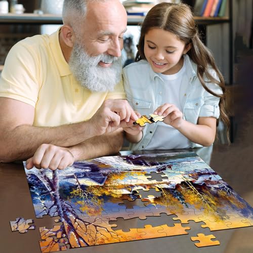 ZOiiWA 4 Pack 100 Pcs Dementia Puzzles for Elderly Country Life Dementia Alzheimers Products and Activities for Seniors Alzheimer’s Puzzles Memory Cognitive Games for Seniors Gift for Elderly Adults