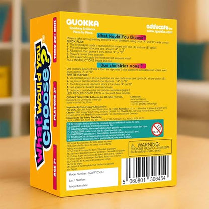 QUOKKA 4-Pack Card Game – 2000+ Hilarious Questions – Funny Family & Party Board Games for Kids, Teens, Adults – Travel, Pop Culture, Daily Life & Situations – What Would You Choose Challenges Ages 8+ - color: 6. Hilarious Situations Set of 4