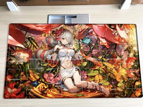 New Playmat LX14 TCG OCG CCG Trading Card Game Mat Mouse Pad with Zones + Bag (Z0039-323-A)