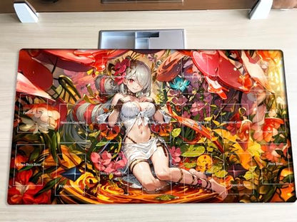 New Playmat LX14 TCG OCG CCG Trading Card Game Mat Mouse Pad with Zones + Bag (Z0039-323-A)