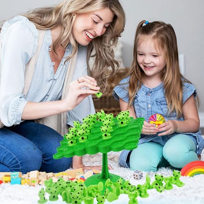 kykake Frog Balance Game Toys,Balance Game Tree Two-Player Parent-Child Interactive Family Tabletop Puzzle Montessori Toy,Frogs Board for Kids and Adults (Frog) - style: frog