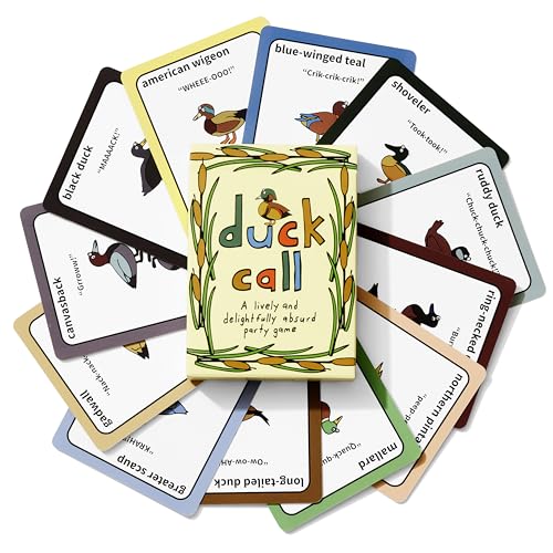 A Lively and Delightfully Absurd 5-Minute Party Game | Duck Gifts | Duck Call High Energy Card Game | Duck Gifts | Duck Hunting Gifts | 3-8 Players & Ages 7+ - color: Duck Call
