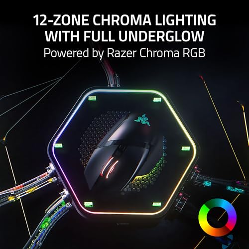 Razer Basilisk V3 Pro 35K Wireless Gaming Mouse, Phantom White | HyperScroll Tilt Wheel, 35K DPI Optical Sensor Gen 2, 13 Customizable Controls, RGB, Optical Switches Gen 3, 140 Hr Battery - color: Phantom White
